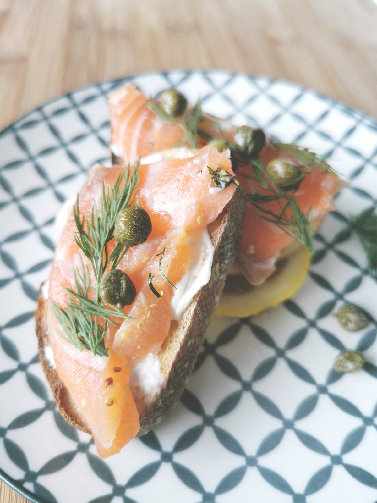 Gravlax de saumon